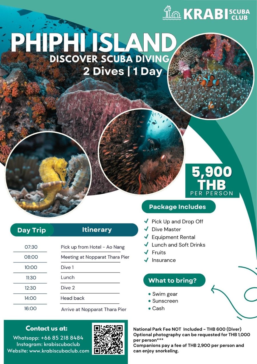 Phi Phi Island Discover Scuba Diving poster